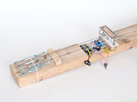 Gitara basowa na podczerwień