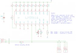 Jak przenieść ten schemat do Eagle? Amperomierz LM3914 - mam kilka pytań.