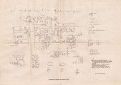Unitra Sudety R-208 Radio Schematic Electrical schematic of the Unitra Sudety R-208 radio.