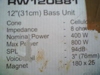 Mocne basy estradowe na 12"