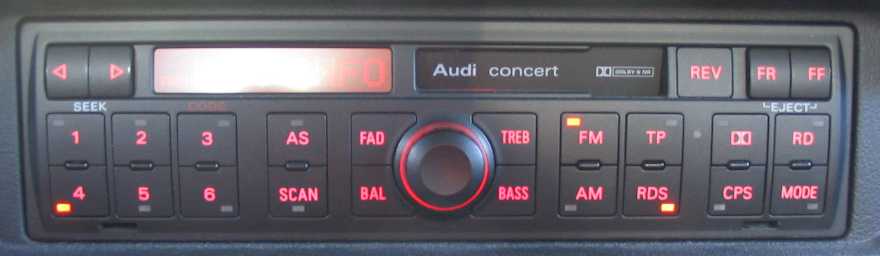 Audi Concert + MP3 + AUX (symulator zmieniarki)