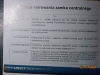 Sterownik centralnego zamka bx 30, podłączenie klapy