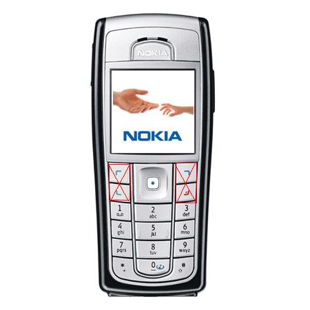 Nokia 6230i - brak reakcji na przyciski słuchawki i górne, jak naprawić?