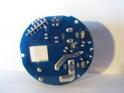 Back of Teckin SP23 PCB module with soldered components.