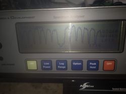 Analizator widma SWIRES - Model SA-95. Wyłącza po kilku sekundach.