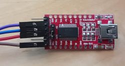 FTDI-USB Module with Dupont Cables FTDI-USB module with attached Dupont cables.