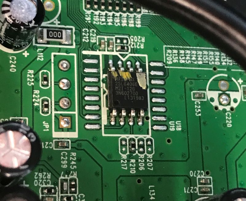Analysis of the inside of the router, memory ripping, bootloader, custom program for UART