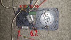 Zakładanie kabelków do kolumn głośnikowych UNITRA Tonsil Zg 30c / 115 - brakujący przełącznik