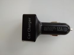 Ładowarka samochodowa podwójna USB 3,1A opis / test