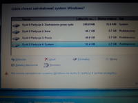 Laptop Acer Aspire - Nie zainstaluje systemu windows 7 na żadnej z partycji powo