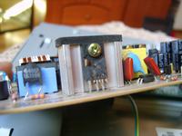 Monitor MyCom L710M - po burzy spalony scalak