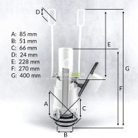 Circle IDOL toilet frame - sometimes flushes the cistern after draining water