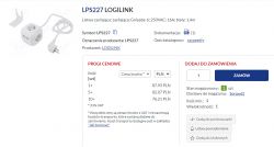 LPS227 Logilink rozdzielacz "power cube" 2x USB 4x Schuko