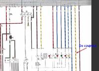 Brak prądu na kablu do czujnika temperatury VW Jetta 1987.