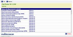 Punto II FL - Błędy C1012 i C1013, niewłaściwe odczyty prędkości i napięcia