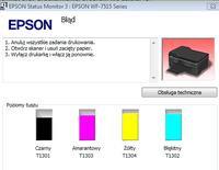 EPSON WF-7515 - Nie działa - komunikat o papierze, dziwne dźwięki przy włączaniu EPSON WF-7515 - Nie działa - komunikat o papierze, dziwne dźwięki przy włączaniu
