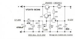 Stabilizator 12V na 2 tranzystorach - czy wartości poprawne