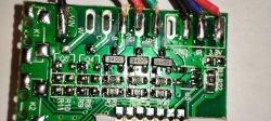 RGB LED Controller Circuit Board WX300P Close-up of an RGB LED controller circuit board with visible components and markings.