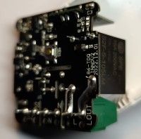 Close-up of a circuit board with electronic components.
