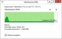 Pendrive 16GB USB 2.0 - Spadek transferu, bardzo powolny transfer plików...