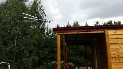 Słaby sygnał DVB-T z Konina na działce w Uklejnicy - MUX 1 i 2 tną, MUX 3 OK