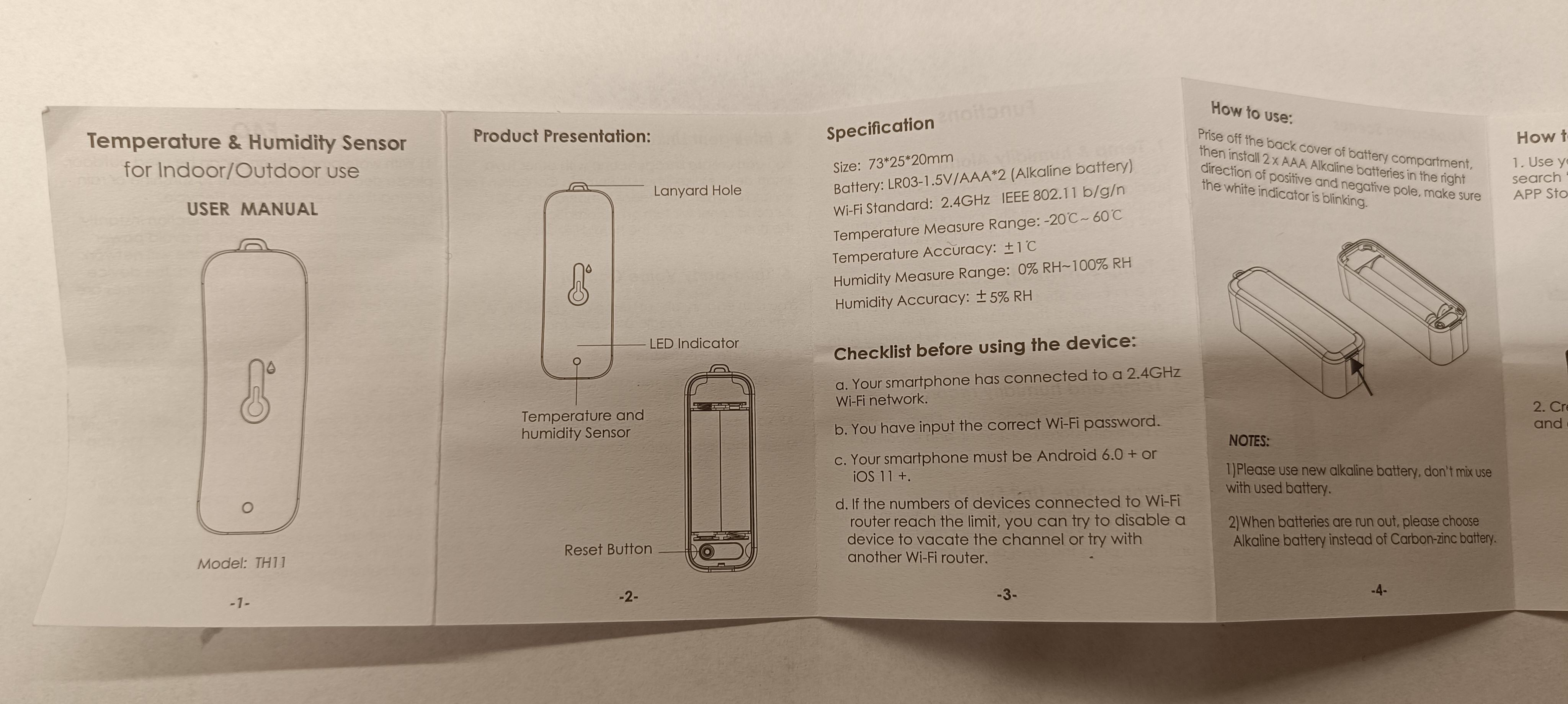 [BK7231N / CB3S] TH11 Temperature and humidity sensor (IP65/WiFi)