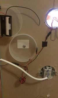 Zabawka dla dziecka - płyta z diodami super flux zasilanymi z Joule Thief (1,5V) Zabawka dla dziecka - płyta z diodami super flux zasilanymi z Joule Thief (1,5V)