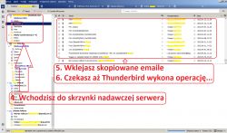 Thunderbird - jak przenieść wiadomości na serwer?