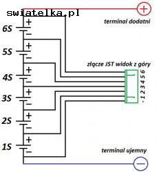 Schemat ładowarki seryjnej Redox Alpha V2 dla dronów z płytka Cleanboard Tiny