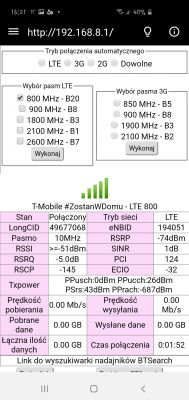 Wybór operatora LTE: T-mobile vs Orange, testy z Huawei B818