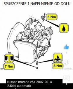 NISSAN MURANO Z51 2.5 DCI 190 - NISSAN MURANO - rozszczelniona chłodnica automat