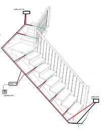 Connecting LED Strip Lights with Motion Sensors for Staircase Illumination: 12v, 60W Power Supply