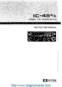 ICOM IC45AE UHF Tranciever Manual EN