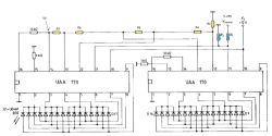 Jak podłączyć 2x UAA170 lub UL1970 do linijki LED 5-25V dla strojenia FM?