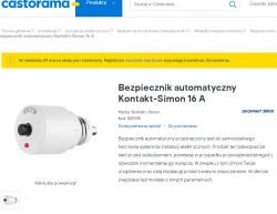 Wyłącznik tablicowy typ. "WTS" 16A 250V