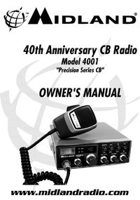 Midland 4001 CB Tranciever Manual