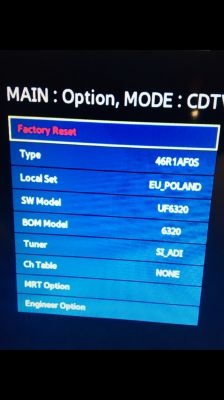 samsung ue46f6320 - Brak podświetlenia cyka przekaźnik miga dioda, zasilacz czy