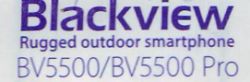 Napis Blackview BV5500/BV5500 Pro na etykiecie telefonu