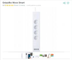 Woox Smart Power Strip with USB and WiFi Woox Smart power strip with four sockets and four USB ports