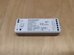 Tuya CCT LED Controller WT1 Image of Tuya's CCT LED Controller WT1 with visible labels and connectors.