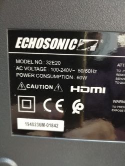 Echosonic 32e20 LED TV DUMP: Integrated Receiver Solution & Troubleshoot 