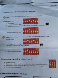 Napęd do bramy przesuwnej MaxGate - ustawienie fotokomórki