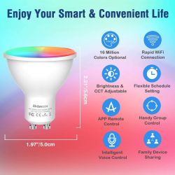 [WBLC9/BK7231T] Orbecco Smart WiFi Spot Light Bulb GU10 5W Dimmable RGB+(2700K-6500K)