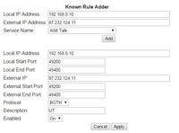 Router Thomson TWG870UG - przekierowanie portów nie działa, sieć UPC