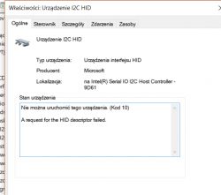 LENOVO Yoga 510-15ISK - Ekran dotykowy nie działa - błąd sterownika LENOVO Yoga 510-15ISK - Ekran dotykowy nie działa - błąd sterownika