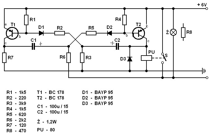 Przerywacz 6V - problem