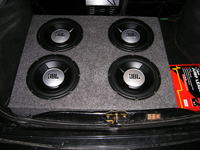 4 JBL GTO1002D 10" 1100w Car Audio Subwoofer