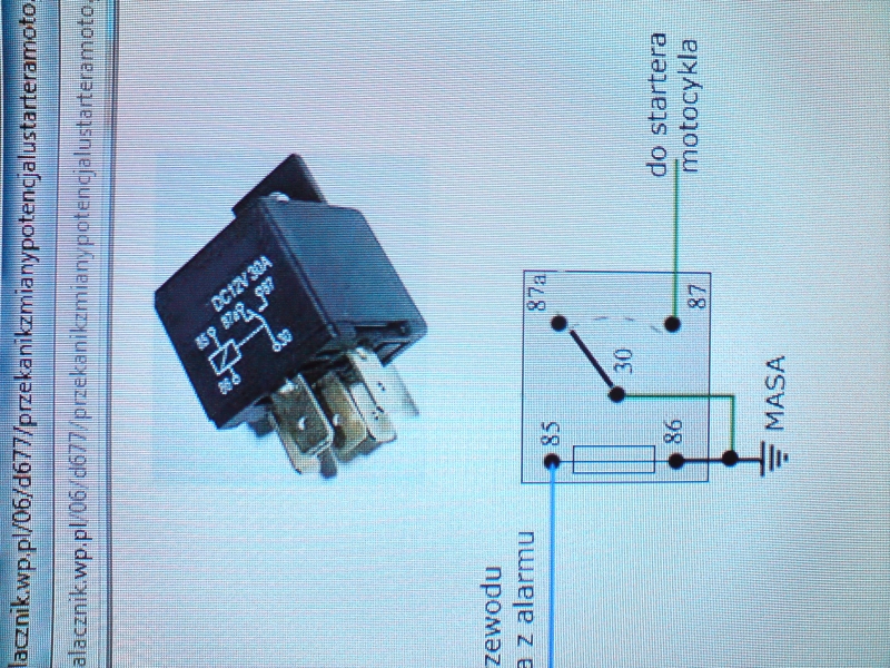 odpalanie z pilota, yamaha