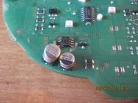 Oznaczenia części na płytce licznika Aprilia SR 50 Factory gaźnik