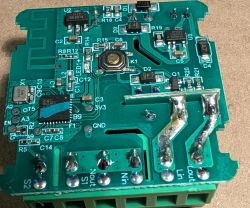 Printed circuit board with SMD components and screw terminal connectors